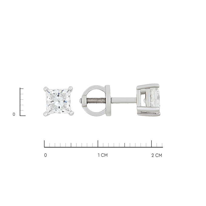 Серьги из золота 585 пробы c Бриллиант