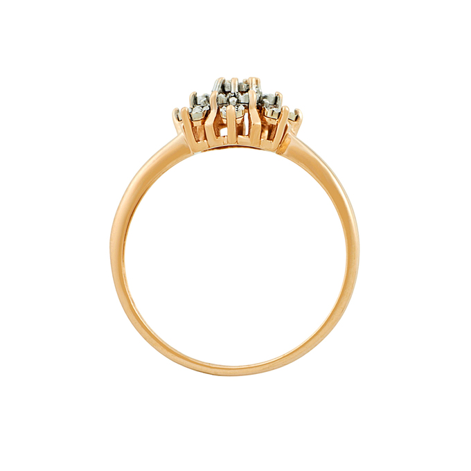 Кольцо из золота 585 пробы c бриллиантом