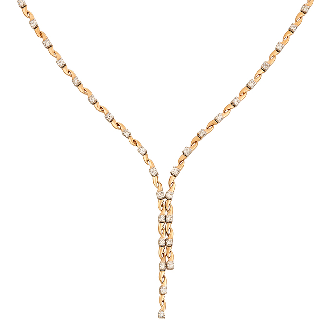 Колье из золота 585 пробы c бриллиантами