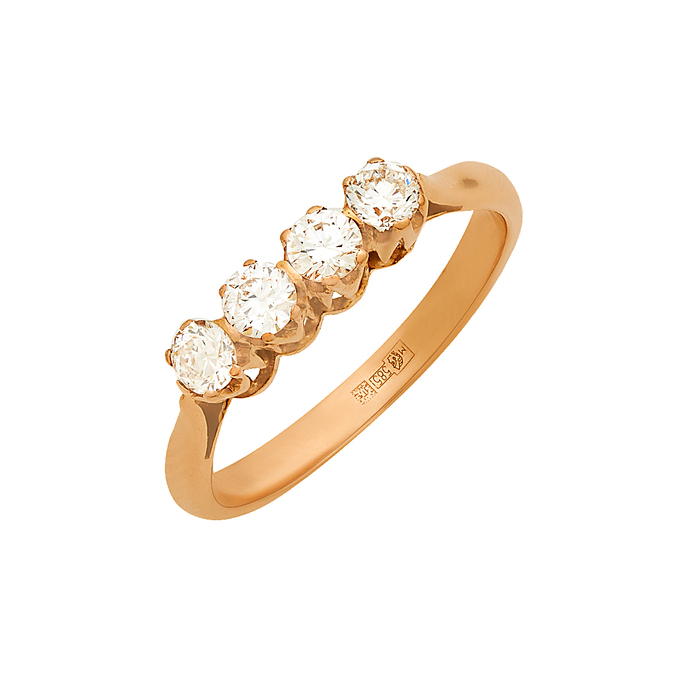 Кольцо из золота 585 пробы c бриллиантами, Л 2811 8162 за 95600