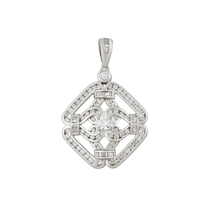 Подвеска из золота 585 пробы c бриллиантами и фианитом, Л 2812 1459 за 62650