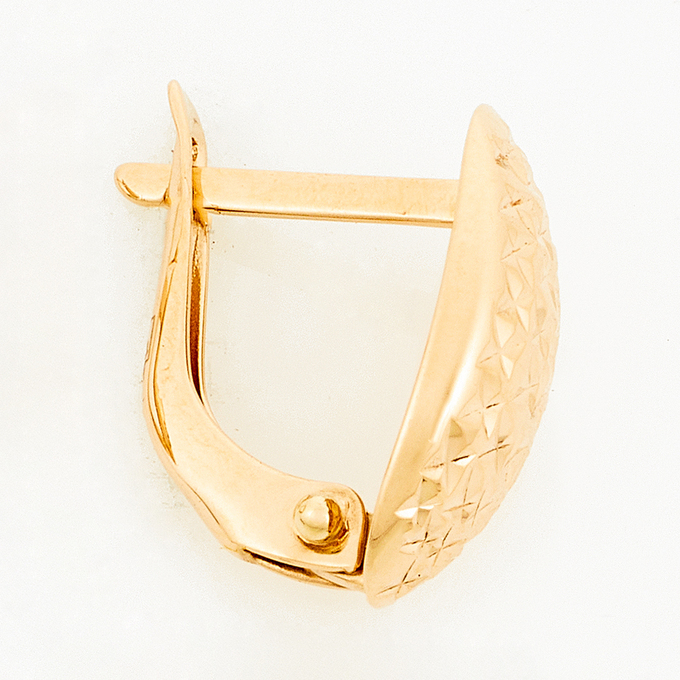 Серьги из красного золота 585 пробы