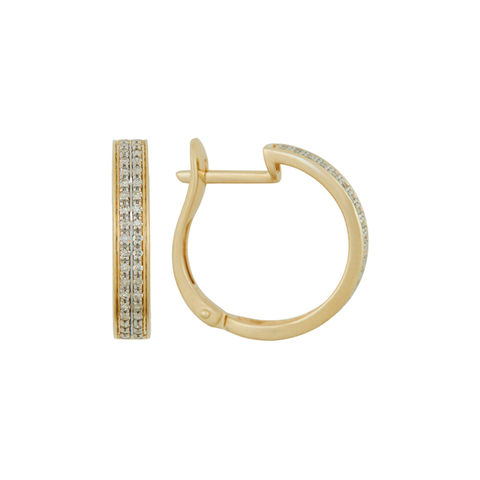 Серьги из золота 585 пробы c бриллиантами, Л 0616 9205 за 31200