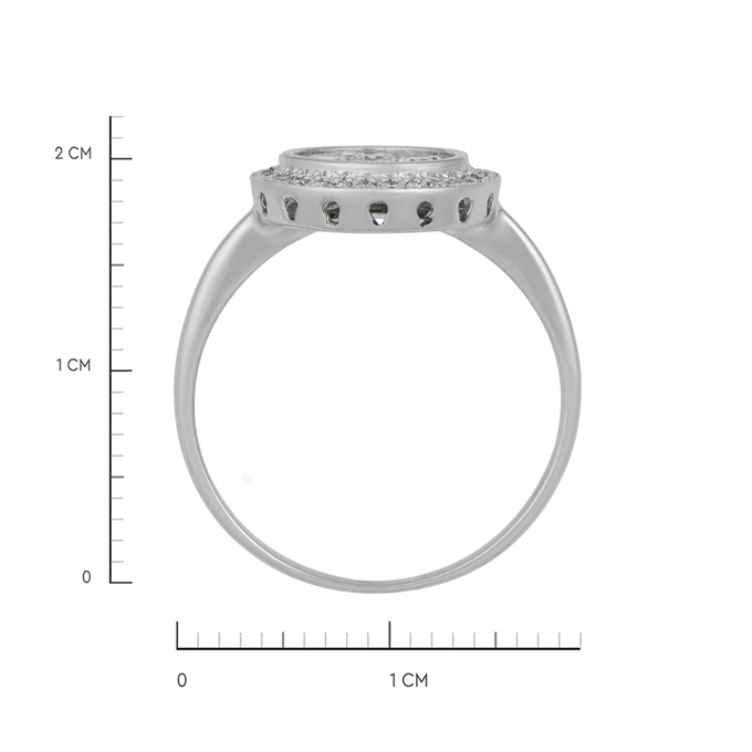 Кольцо из золота 585 пробы c бриллиантами, Л 2009 5415 за 72400