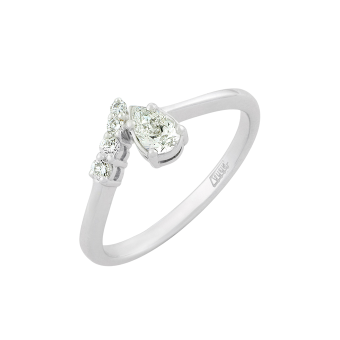 Кольцо из золота 585 пробы c бриллиантами, Л 4709 4950 за 45600