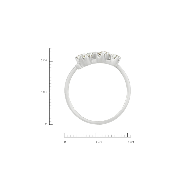 Кольцо из золота 750 пробы c бриллиантами, Л 2811 6878 за 105000