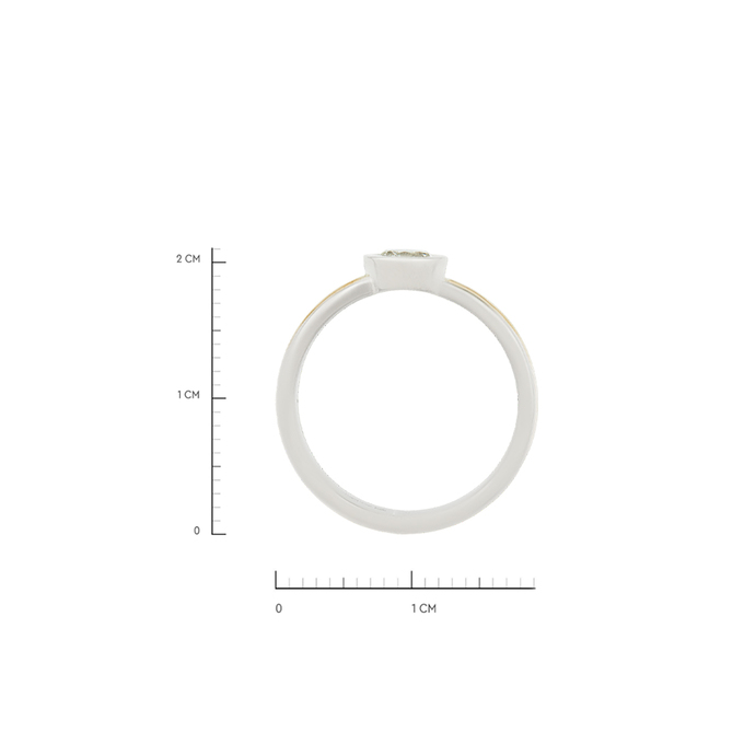 Кольцо из золота 750 пробы c бриллиантом, Л 3208 9192 за 151600