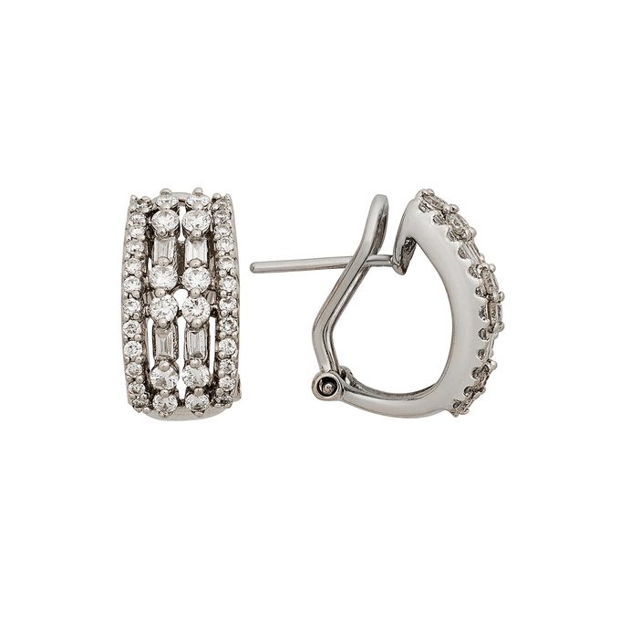 Серьги из золота 750 пробы c бриллиантами, Л 2812 6499 за 110000