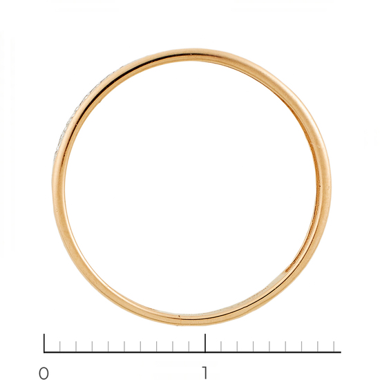 Кольцо из комбинированного золота 585 пробы c 55 бриллиантами, Л32082628 за 7250