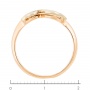 Кольцо из комбинированного золота 585 пробы c 5 бриллиантами Л23155735 фото 4