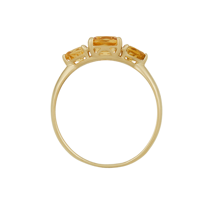 Кольцо из золота 585 пробы c цитринами, Л 2213 0168 за 12390