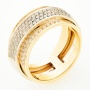 Кольцо из комбинированного золота 585 пробы c 107 бриллиантами Л09099888 фото 1