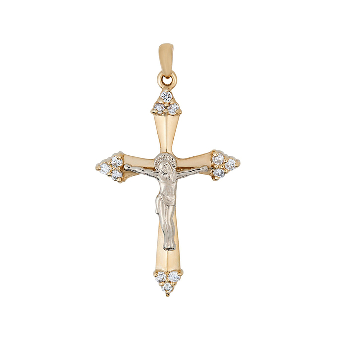 Подвеска из золота 585 пробы c бриллиантами, Л 7502 5750 за 26320