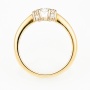 Кольцо из комбинированного золота 585 пробы c 11 бриллиантами Л45033824 фото 3