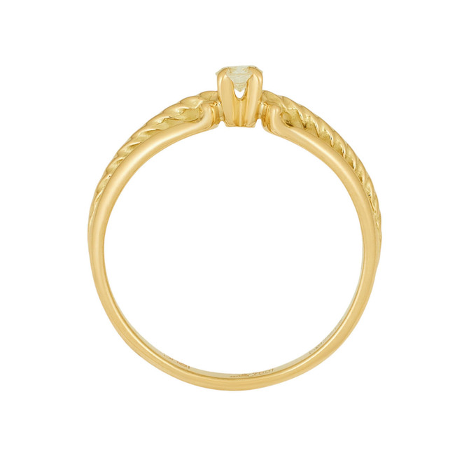 Кольцо из золота 750 пробы c бриллиантом