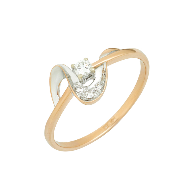 Кольцо из золота 585 пробы c бриллиантами, Л 7502 7054 за 26800