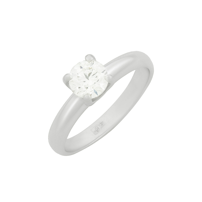 Кольцо из золота 585 пробы c бриллиантом