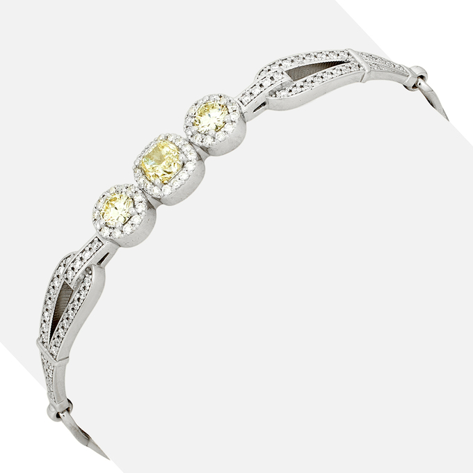 Браслет из золота 585 пробы c бриллиантами, Л 6302 5667 за 420000