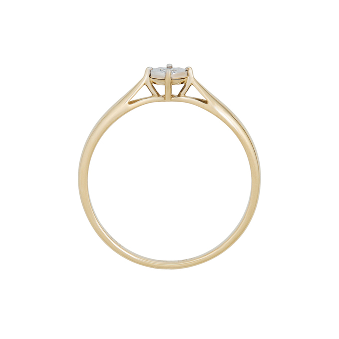 Кольцо из золота 585 пробы c бриллиантом, Л 3507 0085 за 15920