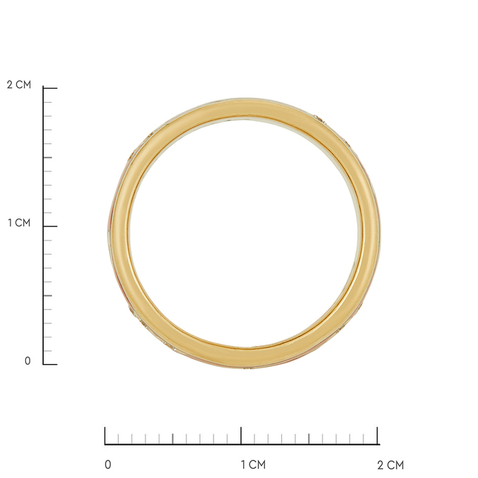 Кольцо из золота 750 пробы c бриллиантами и эмалью, Л 0515 2817 за 117000