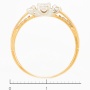Кольцо из комбинированного золота 585 пробы c фианитами Л20100143 фото 4