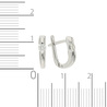 Серьги из золота 750 пробы c бриллиантами