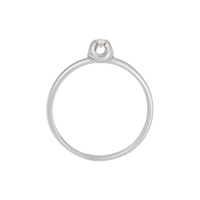 Кольцо из золота 585 пробы c бриллиантом, Л 0408 8249 за 18000