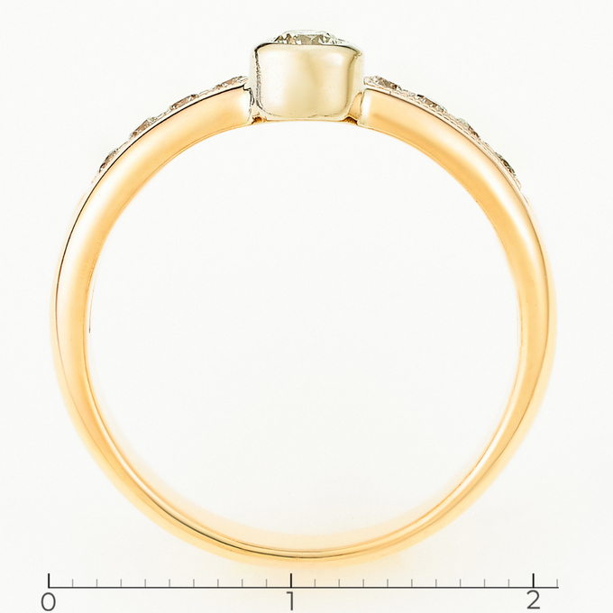 Кольцо из золота 585 пробы c бриллиантами, Л 1810 9801 за 65200