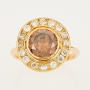 Кольцо из красного золота 585 пробы c 17 бриллиантами 124432 фото 2