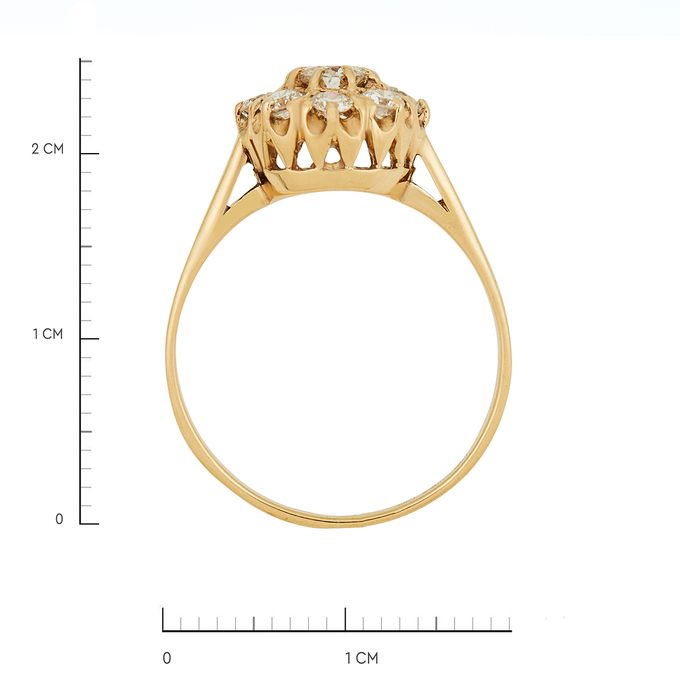 Кольцо из золота 750 пробы c бриллиантами, Л 0514 7997 за 112000