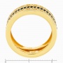 Кольцо из желтого золота 585 пробы c 37 сапфирами Л08079544 фото 4
