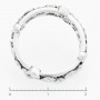 Кольцо из белой платины 950 пробы c 28 бриллиантами Л28065488 фото 4