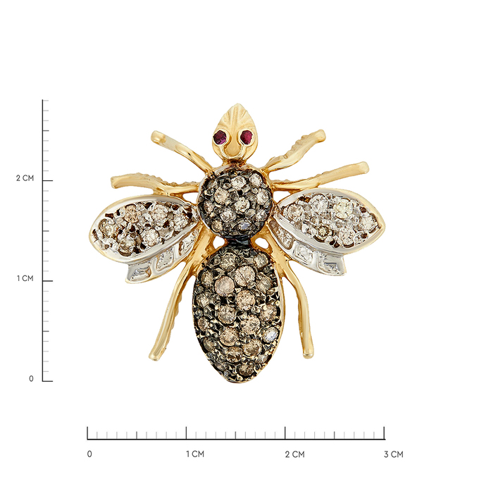 Подвеска из золота 585 пробы c бриллиантами, Л 2812 1751 за 109000