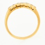 Кольцо из желтого золота 750 пробы c 7 бриллиантами Л19106013 фото 3