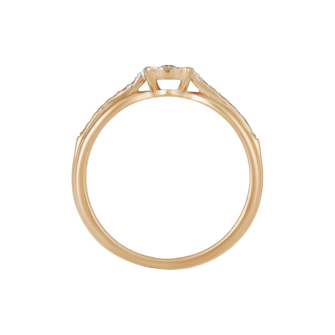 Кольцо из золота 585 пробы c бриллиантами, Л 3706 7738 за 26300