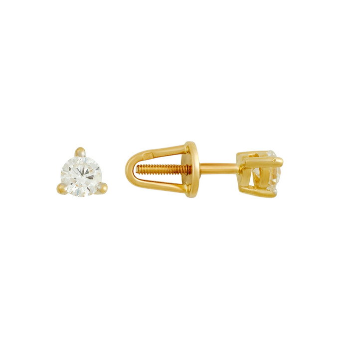Серьги из золота 585 пробы с бриллиантами, Л 0614 2162 за 56000