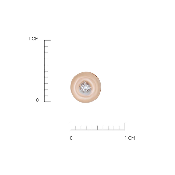 Подвеска из золота 585 пробы c бриллиантом, Л 2913 1700 за 2800