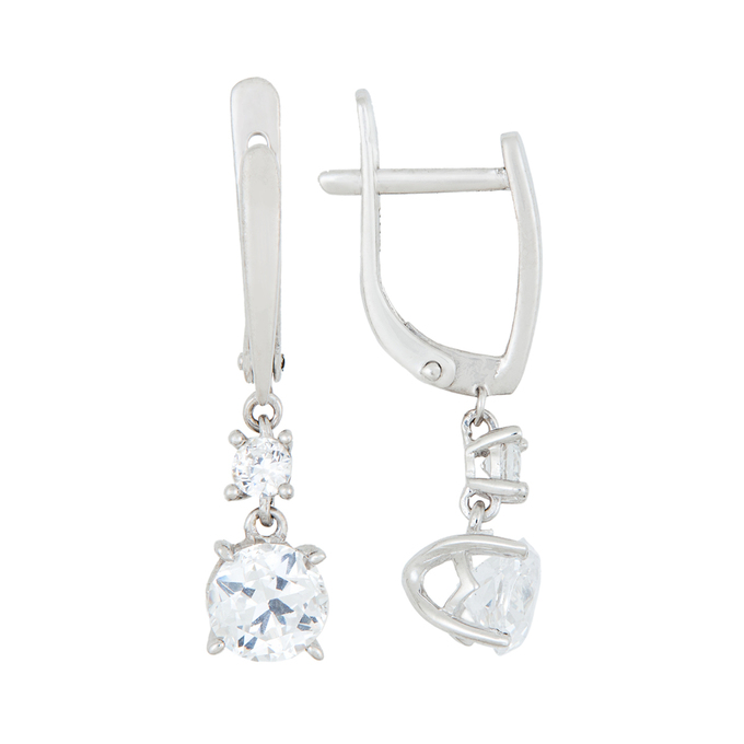 Серьги из золота 585 пробы c фианитами, К 0000 2457 за 33400