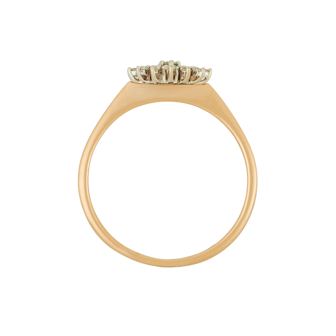 Кольцо из золота 585 пробы c бриллиантами, Л 3507 1991 за 30320