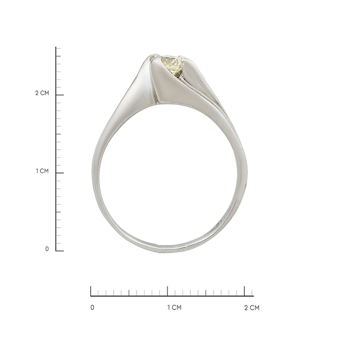 Кольцо из золота 585 пробы c бриллиантом, Л 4107 4191 за 157200