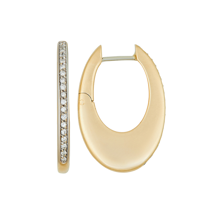 Серьги из золота 750 пробы c бриллиантами, Л 2811 2873 за 130000