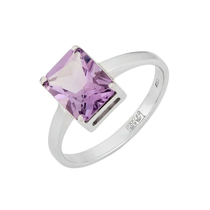 Кольцо из золота 585 пробы c аметистом, Л 4107 6916 за 31100