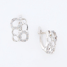 Серьги из золота 585 пробы c фианитами