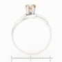 Кольцо из белого золота 500 пробы c 1 бриллиантом Л66003767 фото 4