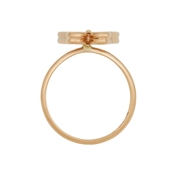 Кольцо из золота 585 пробы c перламутром, Л 2811 7979 за 21680