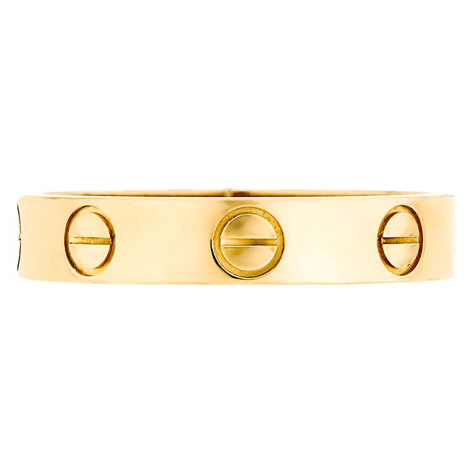 Кольцо обручальное Cartier золото, 750, 3 к.,3,1 гр. (чистый вес 3,1 гр.) Love