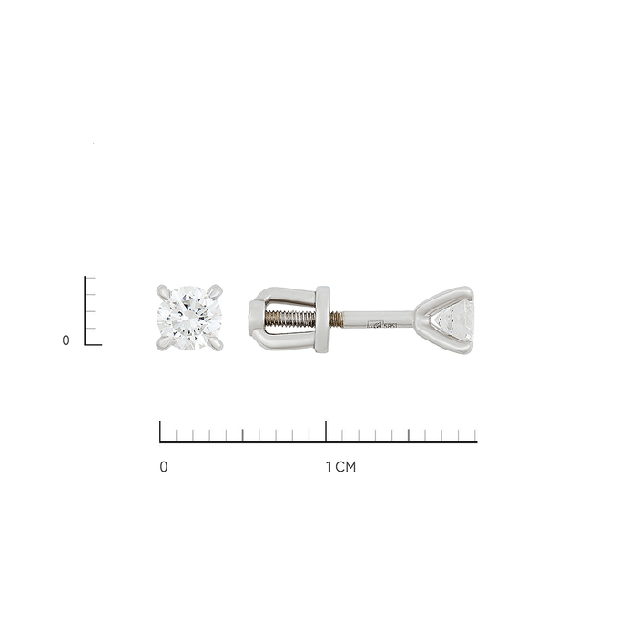 Серьги из золота 585 пробы c Бриллиант, К 0000 4254 за 124000