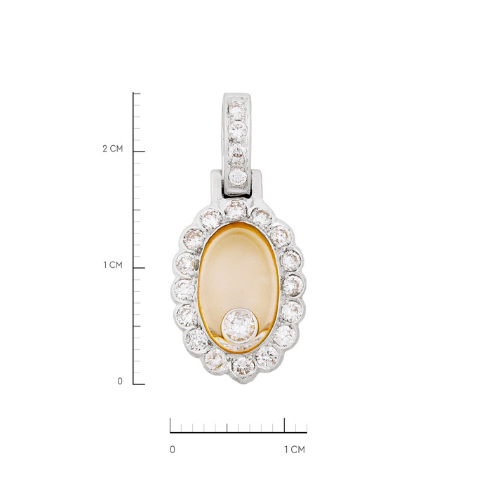 Подвеска из золота 750 пробы c бриллиантами