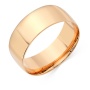 Кольцо обручальное из комбинированного золота 585 пробы c 1 фианитом ЦО0028344 фото 2