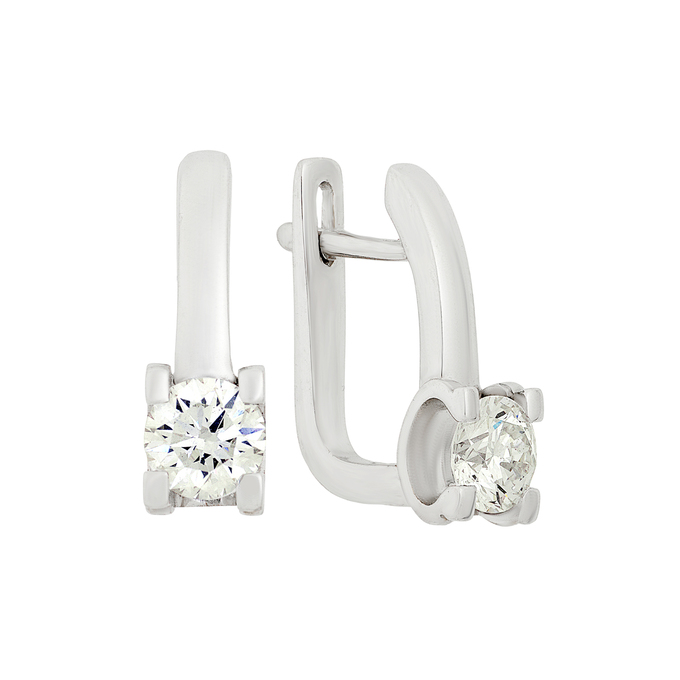 Серьги из золота 750 пробы c бриллиантами, Л 6602 2950 за 257000